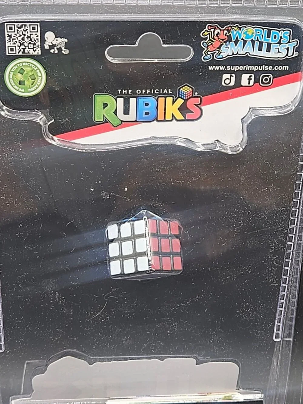 Worlds Smallest Rubiks Cube Official Super Impulse Puzzle Toy